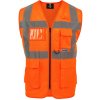Korntex Athens Multifunkčná reflexná sieťovaná vesta KX808 Signal Orange
