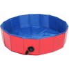 Splash bazén pre psy červená priemer 80 cm
