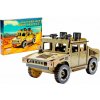 BusyKids Dřevěná 3D stavebnice Vojenské off-road vozidlo