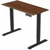 Delso Výškovo nastaviteľný stôl ADJUSTER PRO 60 x 120 cm orech / čierna