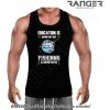 Pánske tielko RANGER® - motív Rybárčenie 18 Biela XXL