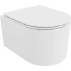 MEXEN/S - Sofia Závesná WC misa Rimless Tornado vrátane sedátka s slow slim, duroplast, biela lesk 30540400T