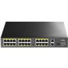 Cudy FS1026PS1 PoE switch / 24x PoE RJ45 / 2x RJ45 / 1x SFP / 300W (FS1026PS1)