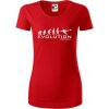 Evolution Football - Dámske tričko z organickej bavlny Origin (GOTS) - 2XL ( Červená )