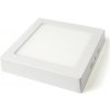 LED PANEL povrchový montáž ŠTVORCOVÝ 12W STROPNÉ SVIETIDLO BIELY STUDENÝ 6000K