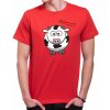 Fajntričko Tričko - Krava Moo!, Farba **červená**, Strih/ Variant Pánsky/UNISEX