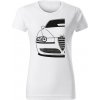 T-ričko Alfa Romeo 147 dámske tričko Farba trička: Biela, Farba potlače: Čierna, Veľkosť: M