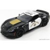 Maisto Chevrolet Corvette Z06 C7 Coupe Highway Patrol Police 2015 1:24 čierna biele zlato