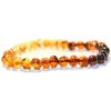 Jantarové korálky Jantárové korálky náramok pre deti Rainbow multicolor