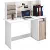 IDEA nábytok Písací stôl AMBRE dub/biela