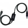 PremiumCord USB 2.0 repeater a prepojovací kábel A/M-B/M, 10m