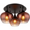 GLOBO 15548-3DG MAXY stropné svietidlo D450mm 3xE27 čierna, medená