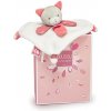 Doudou Plyšová mini hračka muchláček 20 cm kočka