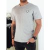 Pánske hladké tričko Farba Biely DSTREET RX5440 Farba: Šedá - svetlo, Veľkosť: XXL