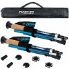Neo-Sport NS-382 Trekingové hole Professional, 85-130 cm, 0,355 kg, 2 ks, modré