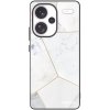 Picasee silikónový čierny obal pre Xiaomi Redmi Note 13 Pro+ 5G - White tile