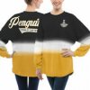 Dámské tričko Pittsburgh Penguins NHL Fanatics Branded 2017 Stanley Cup Champions Ombre Long Sleeve Spirit Jersey - Black/Gold Veľkosť: S