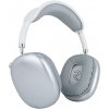 SES Bezdrôtové slúchadlá cez hlavu TWS P9 Plus - strieborná 17302