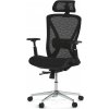 Nábytek PEGAS s.r.o. Kancelářská židle, synchronní mechanismus, černá síťovina, KA-S258 BK