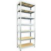 Kovový regál do pivnice Biedrax 50 x 120 x 210 cm, pozinkovaný - 7 políc MDF