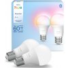 Philips Hue 8720169392243 LED sada žiaroviek Essential | 2x8W E27 LED | 806lm | 2200-6500+RGBK | stmievač | rgb - farebné | inteligentné | HUE White and Color Ambiance | HUE | Zvýhodnená sada | biela