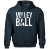 Volleyball nápis - Oversized mikina pánska Moon - kratšia + širšia - S ( Tmavomodrá (takmer čierna) )