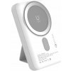 Efficel Magnetický Power Bank 10000 mAh USB-C Bezdrôtový MagSafe biely