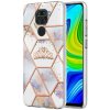 Gumený kryt MARBLE na Xiaomi Redmi Note 9 - Crown