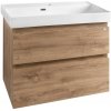 Aqualine ALTAIR umývadlová skrinka 76x60x37cm, dub emporio AI388