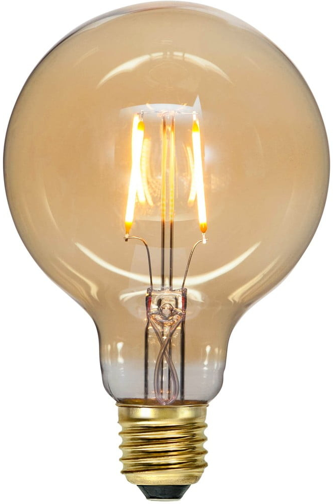 Star Trading Teplá LED/filamentová žiarovka E27, 1 W Vintage Gold