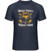 Mymate Predĺžené Tričko MY111 - Kde je pivo Tam je nádej - Navy / Heather Navy - S - Pánske