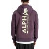 Alpha Industries Back Print Hoody pánska mikina plum Farba: fialová, Veľkosť: XXL