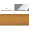 Prechodové lišty A72 - SAMOLEPIACE šírka 10 x výška 0,62 x dĺžka 100 cm - buk