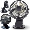 Mini ventilátor SANDOS KLIMATIZÁCIA S KLIPSOM čierny