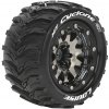 Louise RC MT-CYCLONE SOFT 1/10 1/2 offset 12 mm hex Čierne chrómové ráfiky so zámkom na pätky