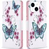 Púzdro pre iPhone 14 Motýľ biele