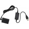 Fotověci Kabel USB Konektor s Dummy baterií Canon LP-E17 pro Canon R50