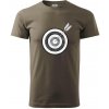 Terč na lukostreľbu - Klasické pánske tričko vyššej gramáže - L ( Army )