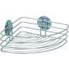 WENKO Turbo-Loc® Eckablage, Stahl, 26,5 x 10,5 x 20 cm, chróm 18913100