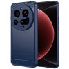 Techsuit Carbon Silicone puzdro pre Xiaomi 15 Ultra – modré