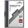 Durable Zakladacie dosky s klipom Duraclip A4 antracitové