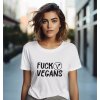 Bullshirt.sk Dámske tričko - Fuck Vegans Biela XL