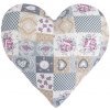 Brotex Vankúšik srdiečko patchwork love