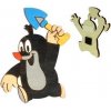 DoDo Dřevěná dekorační magnetka Krtek s lopatkou 2