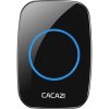 Zvonček CACAZI A10 bezdrôtový 1x prídavný prijímač - čierny (WDA10RB)