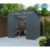 Záhradný domček BestBerg ZDSL-4S / 4,6 m² / 238 x 194 x 202 cm / svetlo sivá