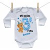 Boodyy Body s dlhým rukávom Už mám 3 roky s Medvedíkom a menom dieťatka Chlapec 68 (3-6 mesiacov)