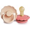 Frigg Dvojbalenie Cumlíkov Daisy Pink Cream/ Poppy, 0-6m, Kaučuk