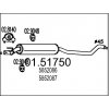 MTS Stredný tlmič výfuku 01.51750