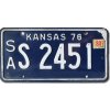 Americká ŠPZ Kansas 1976 Blue S 2451